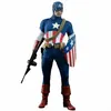 Image de Figurine Hot Toys MMS205 - Marvel Comics - Captain America : The First Avenger - Captain America Star Spangled Man Version