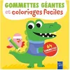 Image de Gommettes GÃ©antes Et Coloriages Faciles Crocodile - 64 Gommettes Repositionnables