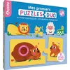 Image de Jeu d'éveil Auzou Mes premiers puzzles duo à toucher Bébés animaux