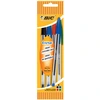 Image de Bic balpen Cristal Medium blister van 5 stuks in geassorteerde kleuren: 2 x blauw, groen, rood en zwart