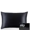 Image de Slip Silk Pillowcase - Queen - Black