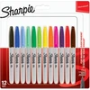Image de Sharpie permanente marker, fijn, blister van 12 stuks in geassorteerde kleuren