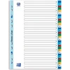 Image de OXFORD tabbladen, formaat A4, uit PP, 11-gaatsperforatie, gekleurde tabs, set 1-31