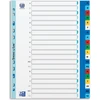 Image de OXFORD tabbladen, formaat A4 maxi (voor showtassen), uit PP, 11-gaatsperforatie, gekleurde tabs, set A-Z