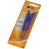 Image de Bic balpen M10 Clic, medium punt, blauw, blister van 2 stuks