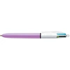 Image de Bic Colours Fun 4-kleurenbalpen, medium, pastel inktkleuren, lichaam pastelroze