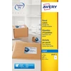 Image de Avery witte etiketten inkjet QuickDry ft 99,1 x 139mm, 100 stuks, doos van 25 vel Met ronde hoeken