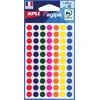 Image de Agipa ronde etiketten in etui diameter 8 mm, geassorteerde kleuren, 385 stuks, 77 per blad