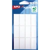 Image de Agipa witte etiketten in etui ft 15 x 35 mm (b x h), 84 stuks, 12 per blad
