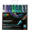 Image de Posca paintmarker PC-5M, set van 8 markers in geassorteerde koude kleuren