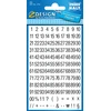 Image de Avery Etiketten cijfers en letters 1-100, 2 blad, zwart op wit