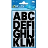 Image de Avery etiketten letters A-Z groot, 2 blad, zwart, waterbestendige folie