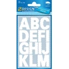 Image de Avery Etiketten cijfers en letters A-Z groot, 2 blad, wit, waterbestendige folie