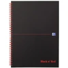 Image de Oxford BLACK N' RED spiraalblok karton, 140 bladzijden ft A4, geruit 5 mm