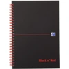 Image de Oxford BLACK N' RED spiraalblok karton, 140 bladzijden ft A5, geruit 5 mm