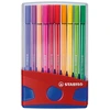 Image de STABILO Pen 68 brush, ColorParade, rood-blauwe doos, 20 stuks in geassorteerde kleuren