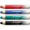Image de Stabilo MARKdry potlood voor whiteboards, etui van 4 stuks in geassorteerde kleuren