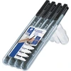 Image de Staedtler Lumocolor 319, permanent marker special, 4 stuks in verschillende schrijfbreedtes, zwart