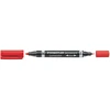 Image de Staedtler Lumocolor Duo 348, permanent marker, rood