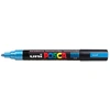 Image de uni-ball Paint Marker op waterbasis Posca PC-5M blauw metaal