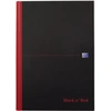 Image de Oxford BLACK N' RED gebonden boek, 192 bladzijden, ft A4, geruit 5 mm