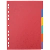 Image de Pergamy tabbladen ft A4 maxi, 11-gaatsperforatie, stevig karton, geassorteerde kleuren, 6 tabs