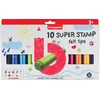 Image de Bruynzeel Kids viltstiften Super Stamp, etui van 10 geassorteerde kleuren