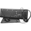 Image de Trust Primo 4-in-1 Home Office Set met headset, toetsenbord (azerty), muis en muismat