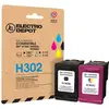Image de Multipack Cartouches D'encres Electro Depot Compatible Hp H302 Pack Noir+couleur