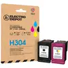 Image de Multipack Cartouches D'encres Electro Depot Compatible Hp H304 Pack Noir+couleur