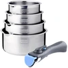 Image de Lot De Casseroles Arthur Martin Inox 14-16-18-20 Cm
