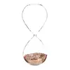 Image de Glazen zandloper met pailletten H25 COPPER