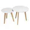 Image de Tables gigognes en marbre et chêne