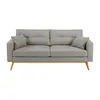Image de Canapé style scandinave 3 places gris clair