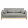Image de Canapé convertible style scandinave 3/4 places gris clair