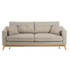 Image de Canapé convertible style scandinave 3/4 places beige