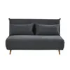 Image de Canapé convertible 2 places gris anthracite