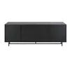 Image de Buffet bas enfilade 4 portes en métal noir mat L170