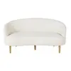 Image de Zetel met 2/3 zitplaatsen uit witte boucléstof