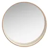 Image de Miroir rond beige, D55 cm