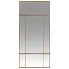 Image de Miroir fenêtre rectangulaire en métal doré 50x110