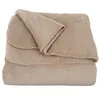 Image de Plaid polaire en polyester recyclé beige 150x230