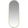 Image de Ovale spiegel met vergul metalen en goudbladeffect 30x80