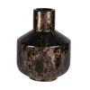 Image de Bruine en goudkleurige vaas van gres H20