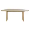 Image de Beige eettafel van massief essenhout voor 6/8 personen L200