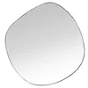 Image de Miroir organique en acier noir, 80x75 cm