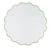 Image de Miroir rond ondulé doré, D110 cm