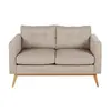 Image de Canapé style scandinave 2 places beige chiné