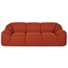 Image de Zetel met 3 zitplaatsen, 3D mesh stof, roestbruin