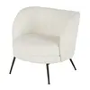 Image de Fauteuil in stof met woleffect, ecru